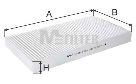 Салонний фільтр для IVECO DAILY та ALFA ROMEO, M-FILTER (K981) Салонний фільтр для IVECO DAILY та ALFA ROMEO, M-FILTER (K981)