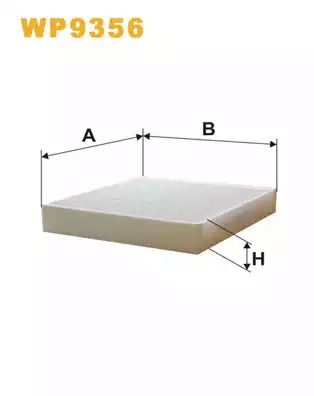 Фільтр салону CADILLAC SRX, SAAB 9-5, WIXFILTRON (WP9356)