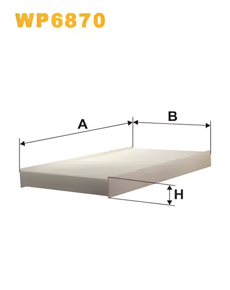 Фільтр салону LANCIA LYBRA, ALFA ROMEO, WIX FILTERS (WP6870) AlfaCabinFilter