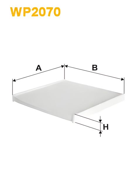 Салонний фільтр TOYOTA COROLLA, WIXFILTRON (WP2070)