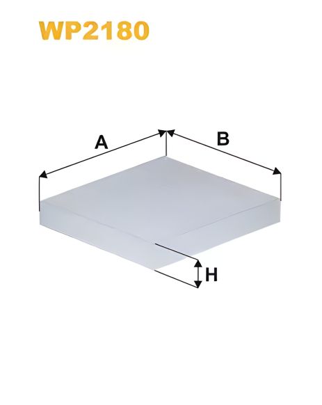 Салонный фильтр RENAULT ALASKAN, MERCEDES-BENZ X-CLASS, WIXFILTRON (WP2180)