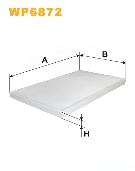 Салонний фільтр AUDI A6, WIXFILTRON (WP6872)