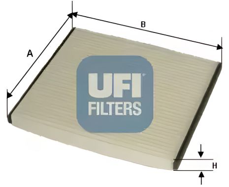 Фільтр салону для FORD FIESTA, UFI (5307600) Фільтр салону для FORD FIESTA, UFI (5307600)