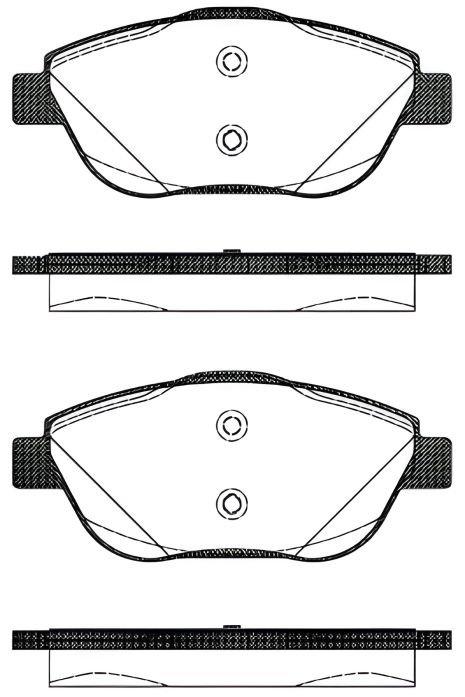 Тормозные колодки задние для DS DS и PEUGEOT 2008, REMSA (139210) Тормозные колодки задние для DS DS и PEUGEOT 2008, REMSA (139210)