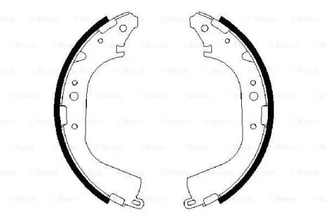 Набір гальмівного майданчика VW Taro, Toyota Land Cruiser, Bosch (0986487354)