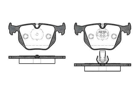 Тормозные колодки для дисковых тормозов ALPINA D3, LAND ROVER, REMSA (038120) Тормозные колодки для дисковых тормозов ALPINA D3, LAND ROVER, REMSA (038120)