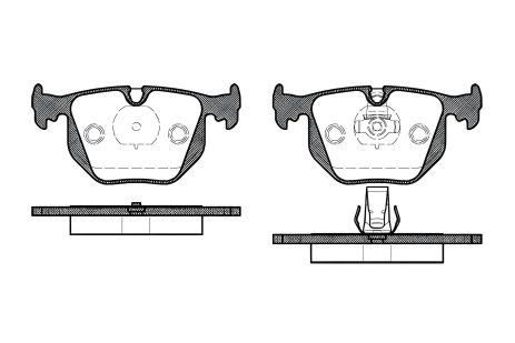 Гальмівних колодок комплект, дискове гальмо ALPINA D3, LAND ROVER, REMSA (038120)