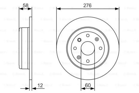 Brake Chevrolet Epica, Bosch (0986479A56)