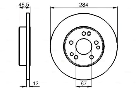 Гальмівний диск для MERCEDES-BENZ E-CLASS, BOSCH (0986478187) Гальмівний диск для MERCEDES-BENZ E-CLASS, BOSCH (0986478187)
