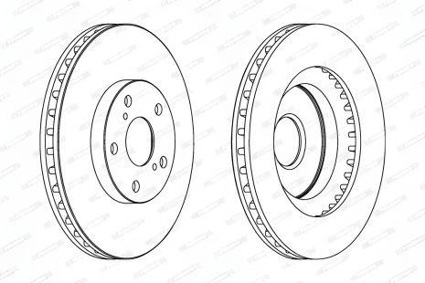 Тормозной диск для LEXUS ES и TOYOTA AURIS от FERODO (DDF1646C) Тормозной диск для LEXUS ES и TOYOTA AURIS от FERODO (DDF1646C)