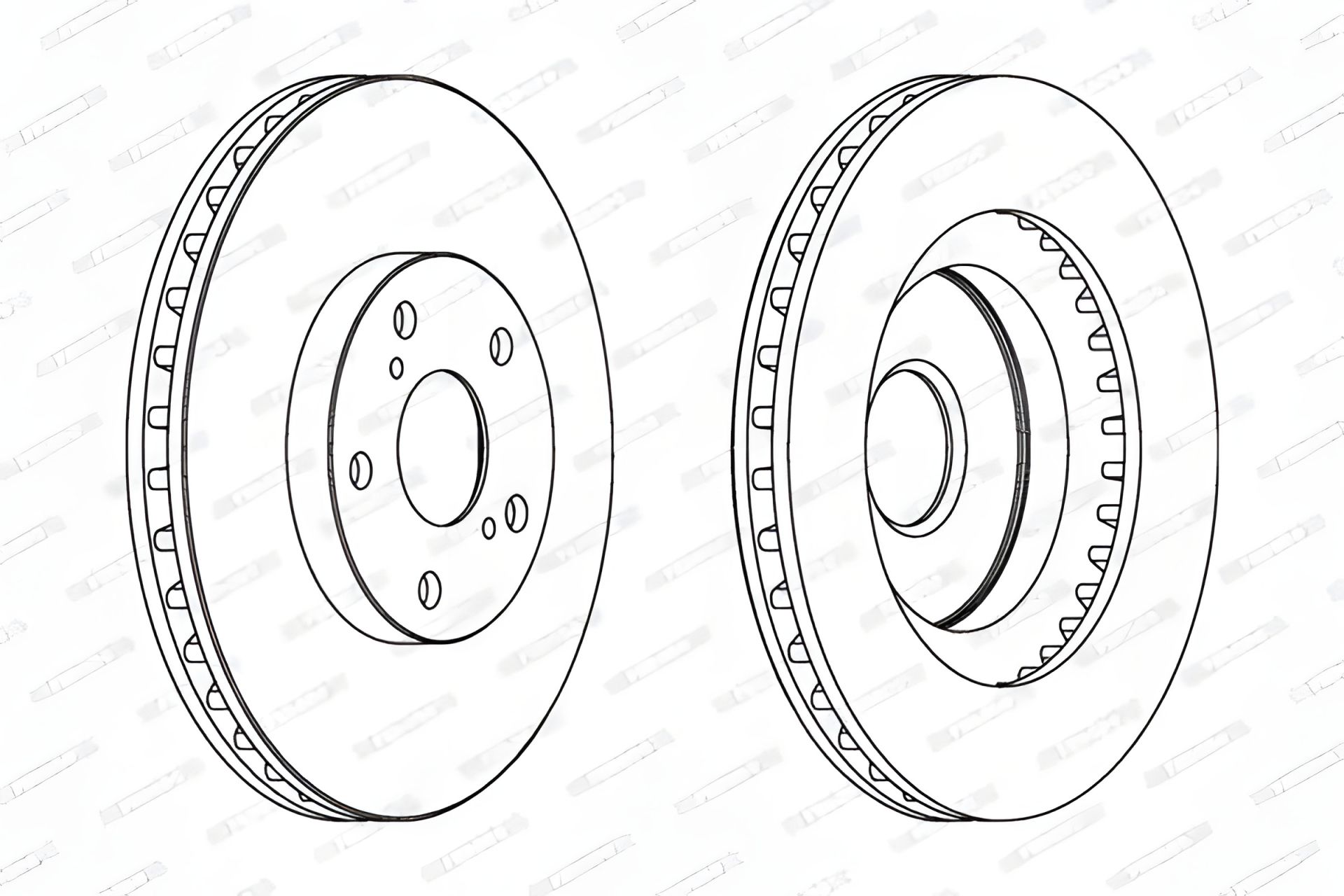 Тормозной диск для LEXUS ES и TOYOTA AURIS от FERODO (DDF1646C) Тормозной диск для LEXUS ES и TOYOTA AURIS от FERODO (DDF1646C)