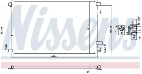 Радіатор, конденсор кондиціонера RENAULT MEGANE, NISSENS (94626)