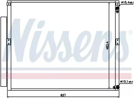 Радіатор, конденсор кондиціонера LEXUS GX, TOYOTA FJ, NISSENS (94919)