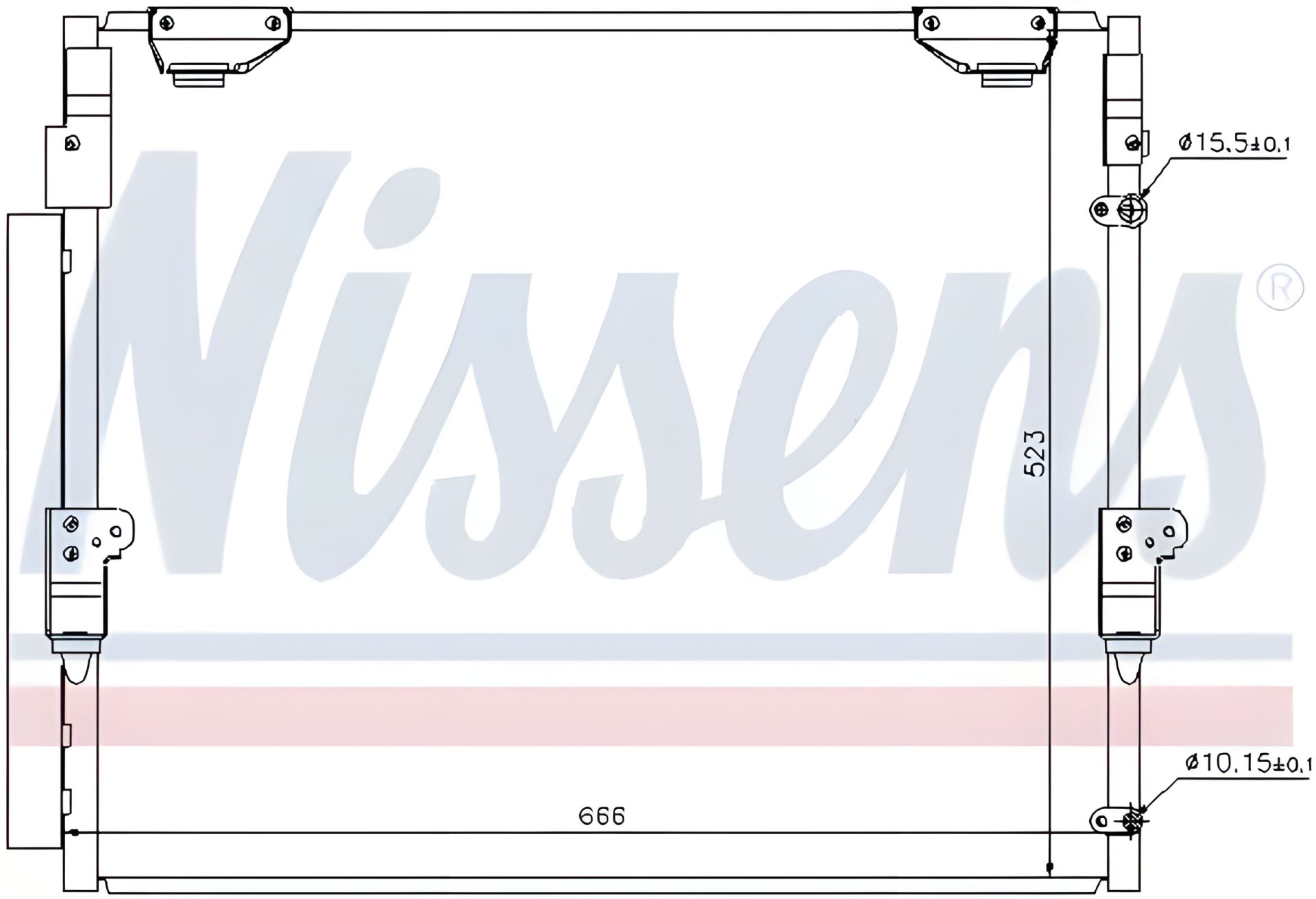 Конденсор кондиціонера радіатор LEXUS LX / TOYOTA LAND CRUISER, NISSENS (940304) Конденсор кондиціонера радіатор LEXUS LX / TOYOTA LAND CRUISER, NISSENS (940304)