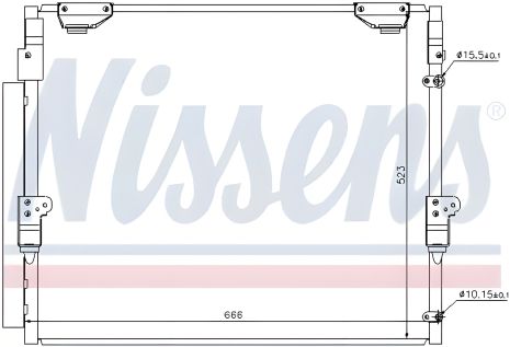 Конденсор кондиціонера радіатор LEXUS LX / TOYOTA LAND CRUISER, NISSENS (940304)