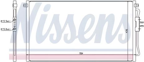 Радиатор кондиционера для CHRYSLER VOYAGER, NISSENS (94716) Радиатор кондиционера для CHRYSLER VOYAGER, NISSENS (94716)