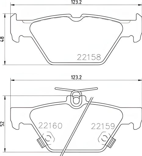 Гальмівних колодок комплект, гальмо дискове SUBARU IMPREZA, BREMBO (P78026)