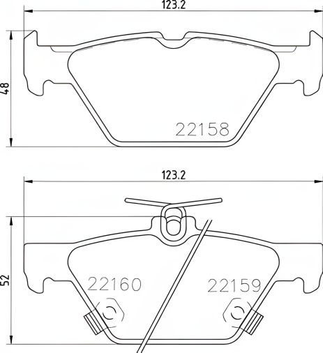 Комплект гальмівних колодок, дискове гальмо SUBARU IMPREZA, BREMBO (P78026) Комплект гальмівних колодок, дискове гальмо SUBARU IMPREZA, BREMBO (P78026)