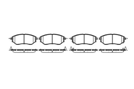 Тормозной комплект колодок для SUBARU WRX, REMSA (113702)
