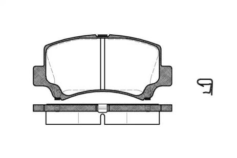 Комплект тормозных колодок CHERY QQ6, SUZUKI WAGON, CHERY A1, WOKING (P610302)