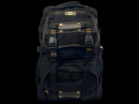 Міський рюкзак з брезенту, чорний колір, об'єм 25 л