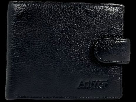 Чоловічий стильний шкіряний гаманець з 3 відділами для купюр Чоловічий стильний шкіряний гаманець з 3 відділами для купюр