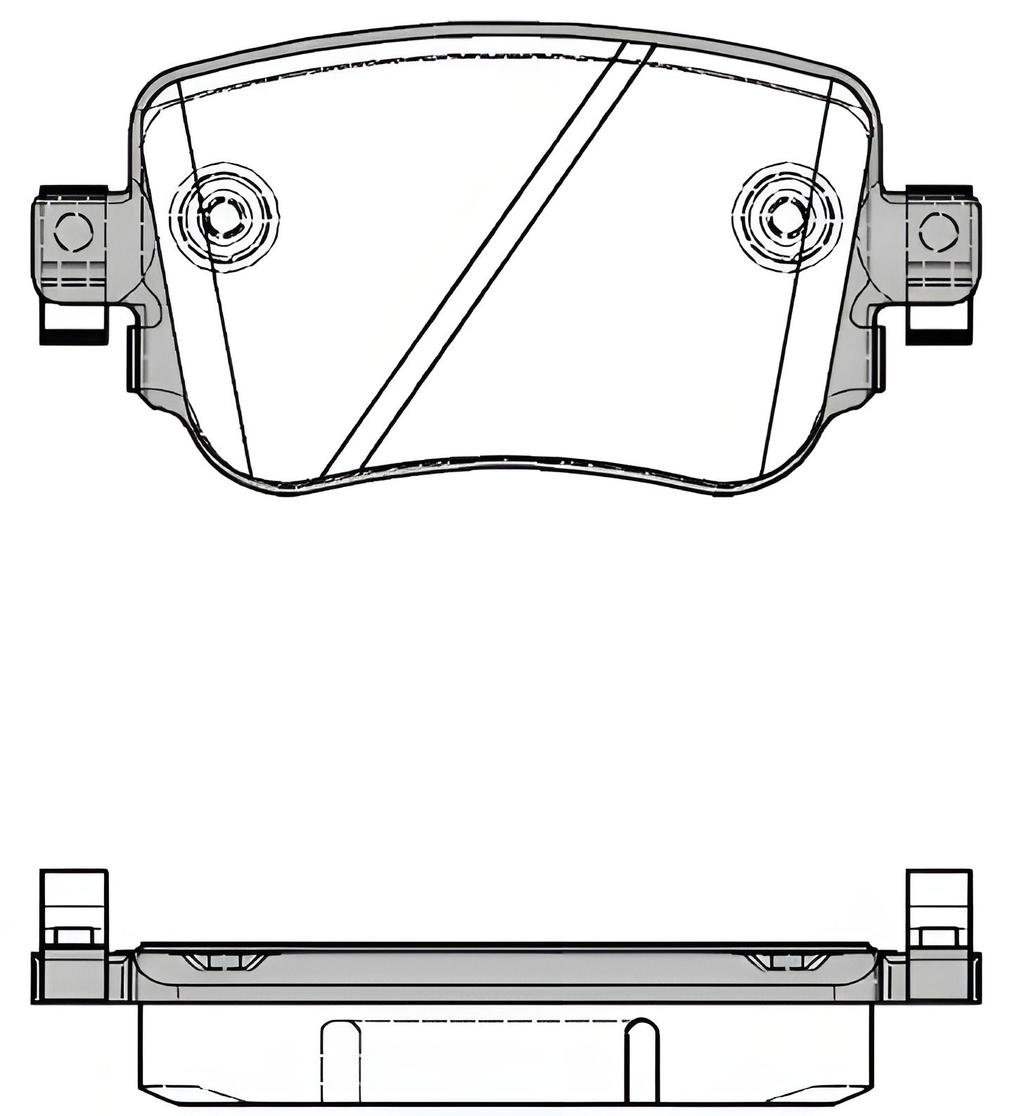Комплект гальмівних колодок SKODA OCTAVIA, SEAT LEON, VW CADDY, WOKING (P1449308) Комплект гальмівних колодок SKODA OCTAVIA, SEAT LEON, VW CADDY, WOKING (P1449308)