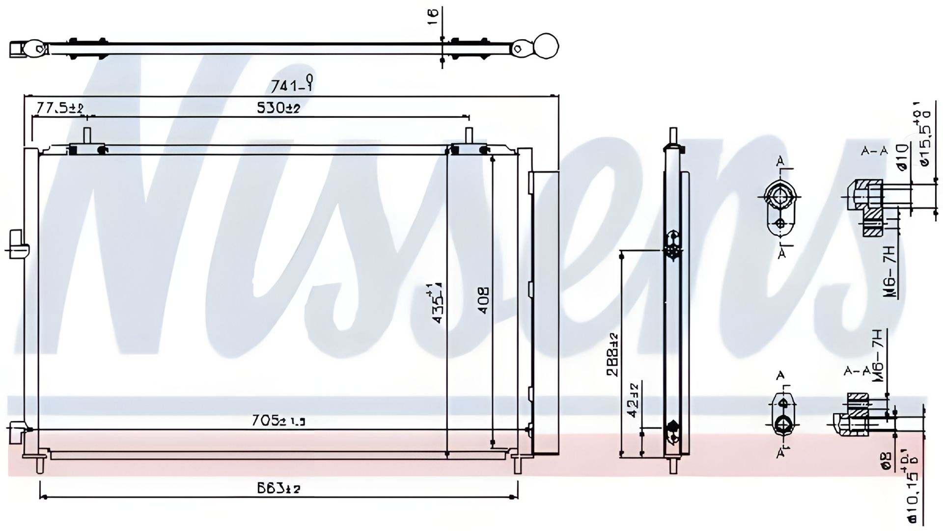 Конденсор радіатор кондиціонера TOYOTA RAV4, NISSENS (940349) Конденсор радіатор кондиціонера TOYOTA RAV4, NISSENS (940349)