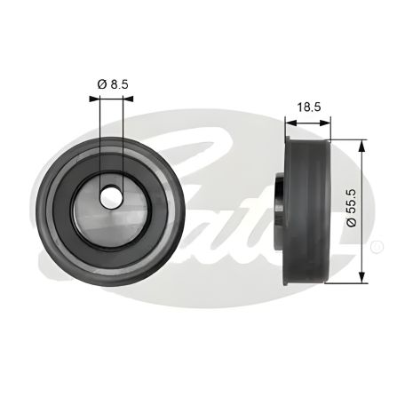 Ролик натяжной ремня ГРМ GREAT WALL, CHERY ORIENTAL, GATES (T41038)