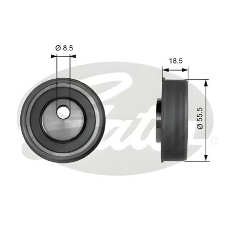 Натяжний ролик ГРМ ременя GREAT WALL, CHERY ORIENTAL, GATES (T41038) Натяжний ролик ГРМ ременя GREAT WALL, CHERY ORIENTAL, GATES (T41038)