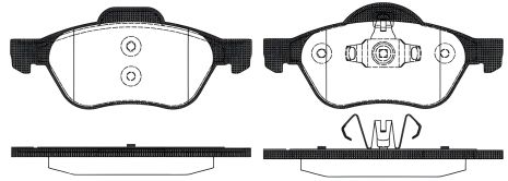 Тормозные колодки комплект для RENAULT GRAND SCÉNIC, REMSA (096210)