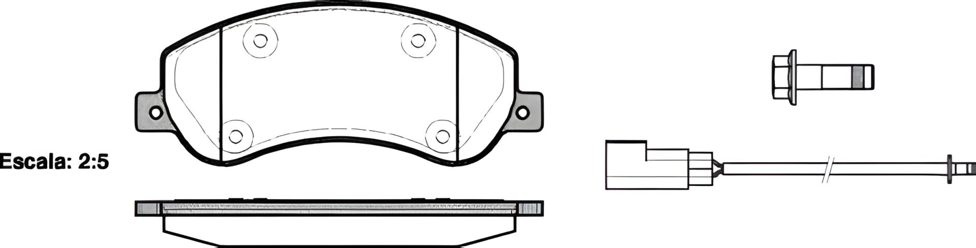 Гальмівних колодок комплект, дискове гальмо FORD TRANSIT, REMSA (125002) Гальмівних колодок комплект, дискове гальмо FORD TRANSIT, REMSA (125002)