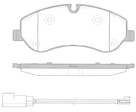 Комплект гальмівних колодок FORD TRANSIT, FORD TOURNEO, WOKING (P1420302) Комплект гальмівних колодок FORD TRANSIT, FORD TOURNEO, WOKING (P1420302)