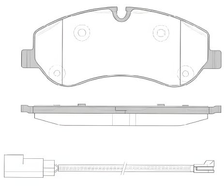 Комплект гальмівних колодок FORD TRANSIT, FORD TOURNEO, WOKING (P1420302) Комплект гальмівних колодок FORD TRANSIT, FORD TOURNEO, WOKING (P1420302)