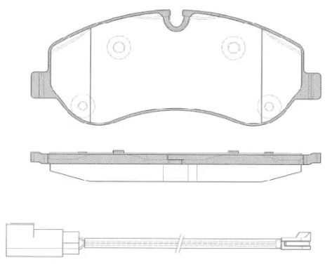 Комплект тормозных колодок FORD TRANSIT, FORD TOURNEO, WOKING (P1420302)