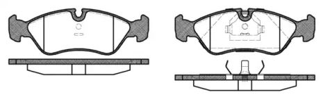 Комплект тормозных колодок OPEL ASTRA, OPEL VECTRA, OPEL CALIBRA, WOKING (P386310)