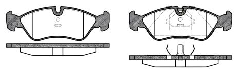 Набор тормозных колодок для OPEL ASTRA, VECTRA и CALIBRA, WOKING (P386310) Набор тормозных колодок для OPEL ASTRA, VECTRA и CALIBRA, WOKING (P386310)