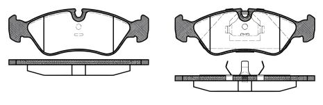 Гальмівні колодки OPEL ASTRA, VECTRA, CALIBRA, WOKING комплект P386310 Гальмівні колодки OPEL ASTRA, VECTRA, CALIBRA, WOKING комплект P386310