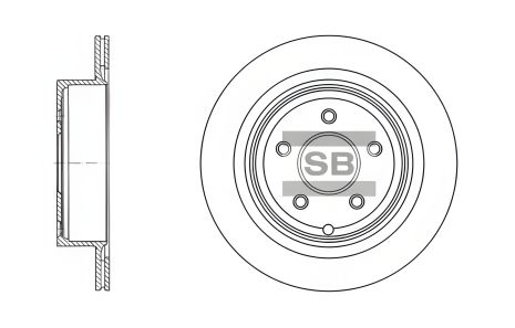 Диск тормозной INFINITI Q60, NISSAN ELGRAND, HI-Q (SD4209)