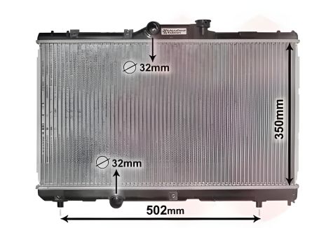 Радіатор охолодження двигуна для TOYOTA COROLLA, Van Wezel (53002147)