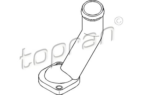 Флянец системы охлаждения SKODA OCTAVIA, AUDI A3, TOPRAN (108189)