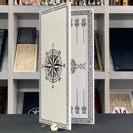 Нарди з каменю Зірка 58×28×2 см класика настільних ігор