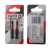 Отверточная насадка TORX T27 x 50 мм, HEX 1/4”, Yato YT-77985 (2 шт.)