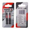 Викрутка насадка TORX T25 х 50 мм. HEX 1/4", хром-молібден, 2 шт. Yato YT-77984