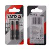 Отверточная насадка TORX T30 х 50 мм. HEX 1/4”, хром-молибден, 2 шт. Yato YT-77986