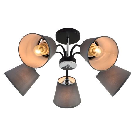 Люстра декоративная VALESO V XA1459/5 BK+CR Люстра декоративная VALESO V XA1459/5 BK+CR