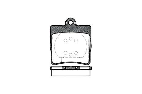 Комплект дисковых тормозных колодок для CHRYSLER CROSSFIRE и MERCEDES-BENZ CLC-CLASS, REMSA (067800) Комплект дисковых тормозных колодок для CHRYSLER CROSSFIRE и MERCEDES-BENZ CLC-CLASS, REMSA (067800)