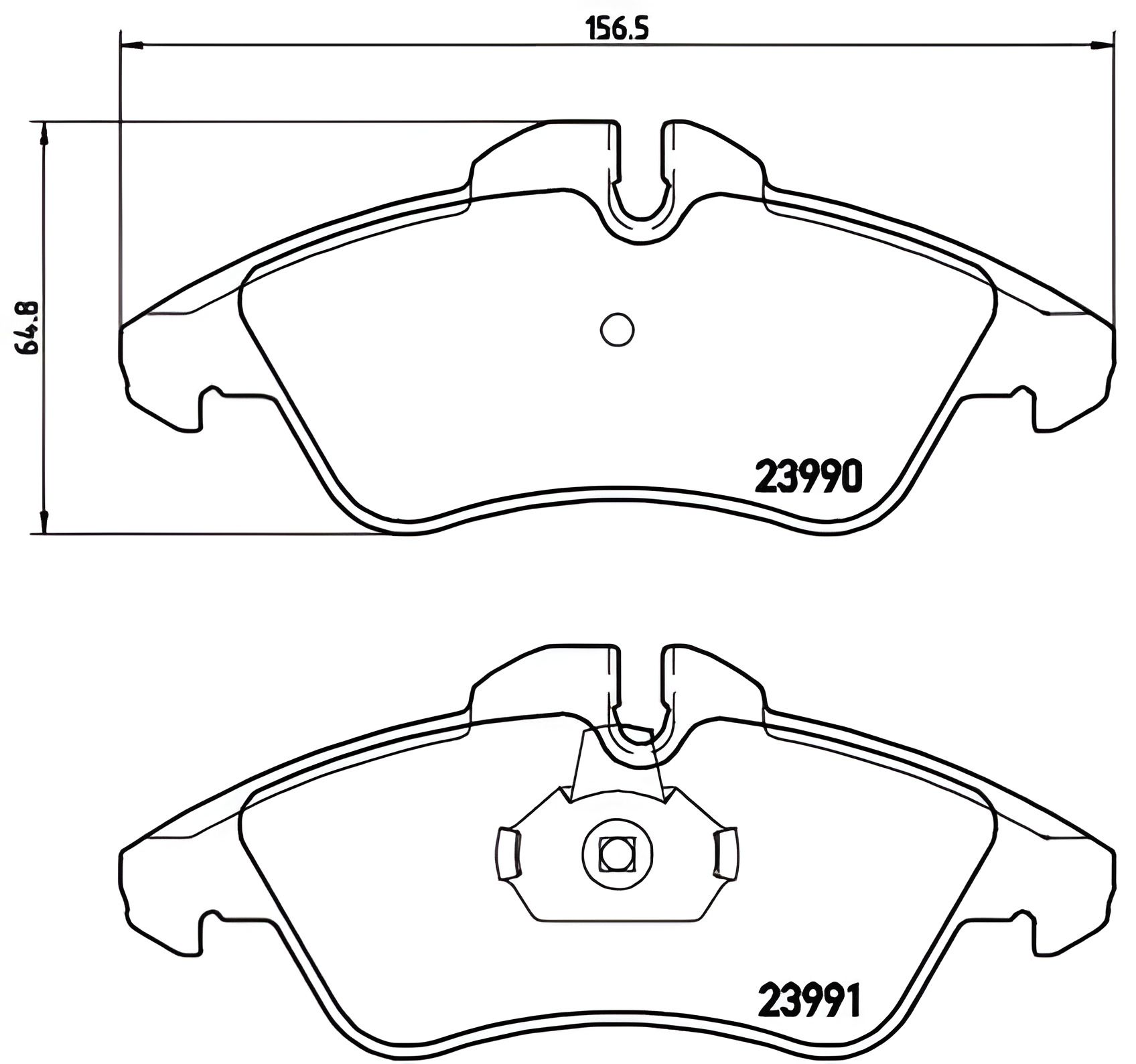 Гальмівних колодок комплект, дискове гальмо VW LT, MERCEDES-BENZ V-CLASS, BREMBO (P50080) Гальмівних колодок комплект, дискове гальмо VW LT, MERCEDES-BENZ V-CLASS, BREMBO (P50080)