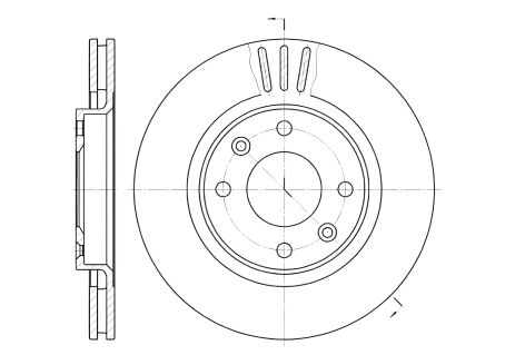 Тормозной диск для DS DS, GREAT WALL, REMSA (660310) Тормозной диск для DS DS, GREAT WALL, REMSA (660310)