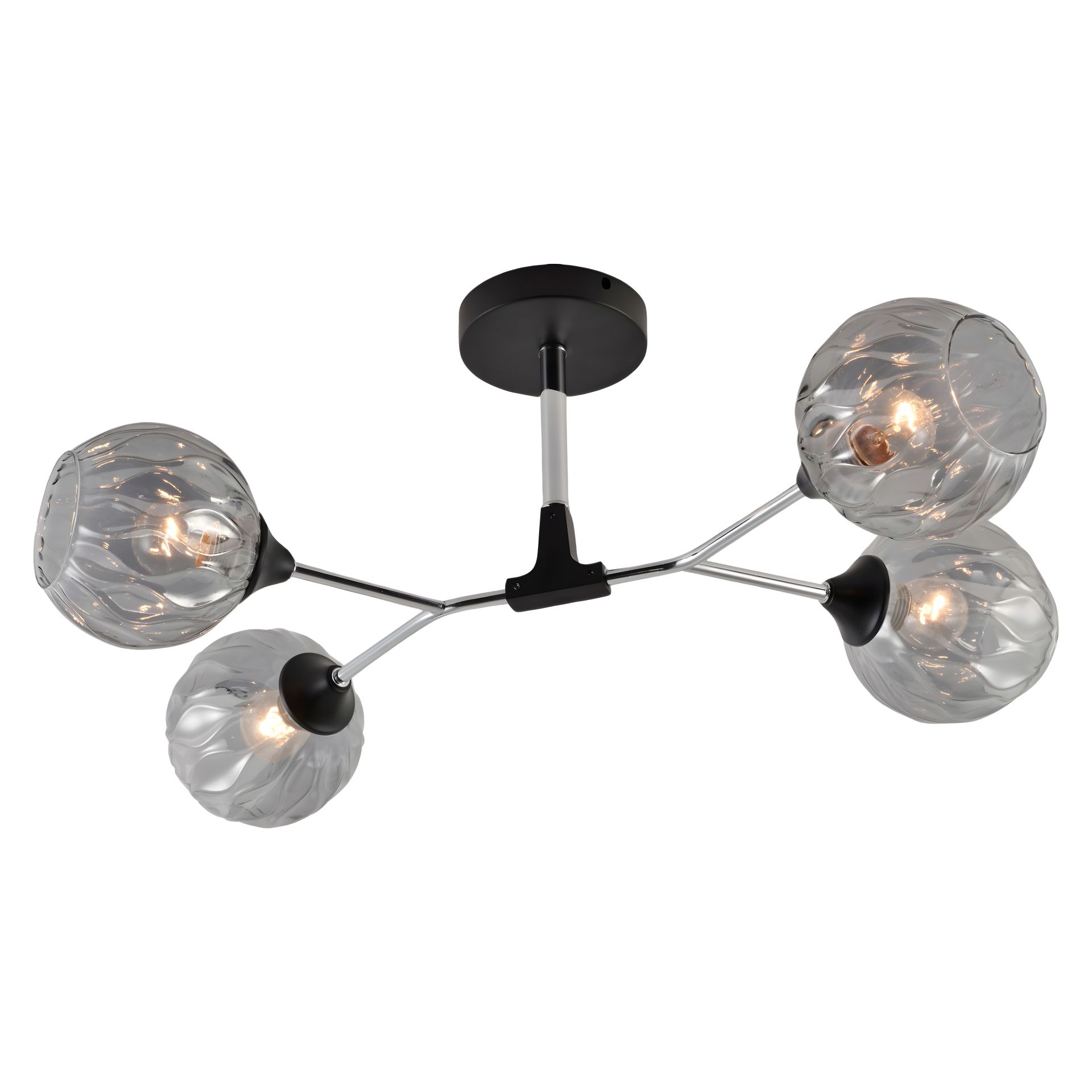 Люстра декоративная VALESO V XA1483B/4 BK+CR на 4 плафона Люстра декоративная VALESO V XA1483B/4 BK+CR на 4 плафона